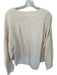 We The Free Size S Cream Cotton Long Sleeve Waffle V Neck Oversize Top Cream / S