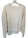We The Free Size S Cream Cotton Long Sleeve Waffle V Neck Oversize Top Cream / S