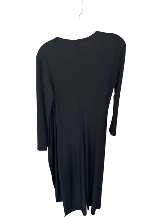 Normakamali Size M Black Polyester Blend Long Wide Sleeve Back Zip Jumper Black / M