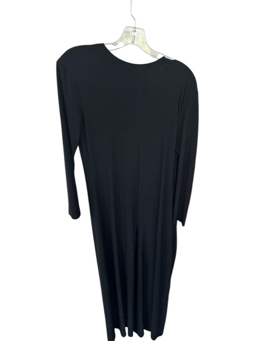 Normakamali Size M Black Polyester Blend Long Wide Sleeve Back Zip Jumper Black / M