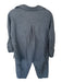Max Studio Size M Navy Polyester Long Sleeve Elastic Waist Wide Leg Pants Set Navy / M