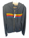 Aviator Nation Size L Gray & Orange Cotton Long Sleeve Striped Hood Jacket Gray & Orange / L