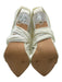 AZALEA WANG Shoe Size 6 White Textile Pointed Toe Stiletto Wrap Knotted Sandals White / 6