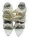 AZALEA WANG Shoe Size 6 White Textile Pointed Toe Stiletto Wrap Knotted Sandals White / 6