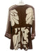 Conditions Apply Size One Size Brown & Cream Cotton Drawstring Waist Dress Brown & Cream / One Size