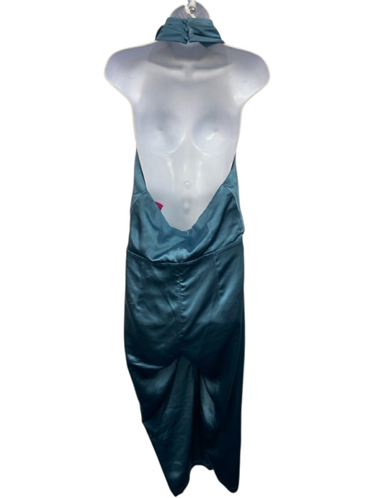 Elliatt Size L Slate Blue Polyester Sleeveless Halter Shine Split neck Jumper Slate Blue / L