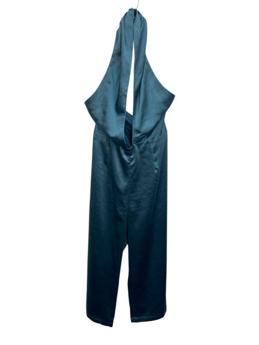 Elliatt Size L Slate Blue Polyester Sleeveless Halter Shine Split neck Jumper Slate Blue / L