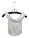 Free People Size XS White Cotton Long Balloon Sleeve Eyelet Lace Trim Top White / XS