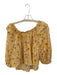 Free People Size XS Yellow & red Cotton Long Balloon Sleeve Flowers Top Yellow & red / XS