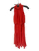 Taylor Size 6 Red Polyester Polka Dots Sleeveless high neck Maxi Dress Red / 6