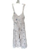 Free People Size XS White Cotton Polka Dots Flower Tie Strap Maxi Dress White / XS