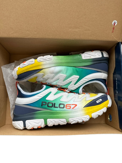 Polo Ralph Lauren Shoe Size 13D White & Multi Canvas Ombre Athletic Sneakers White & Multi / 13D