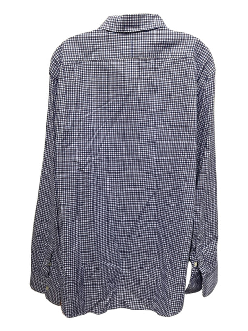 Polo Size XL Purple & Blue Print Cotton Plaid Button up Men's Long Sleeve Shirt Purple & Blue Print / XL