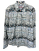 Robert Graham Size L White & Multi Cotton All Over Print Men's Long Sleeve Shirt White & Multi / L