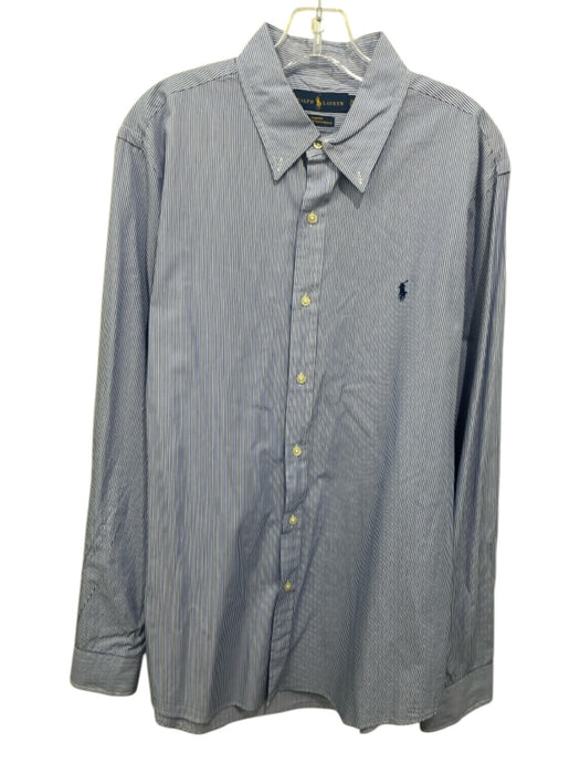 Ralph Lauren Size XL Blue & Multi Cotton Striped Button Down Long Sleeve Shirt Blue & Multi / XL