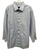 David Donahue Size 18 Blue & White Cotton Grid Button up Men's Long Sleeve Shirt Blue & White / 18