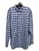 Polo Size XL Blue & Green Cotton Blend Plaid Button Detail Long Sleeve Shirt XL