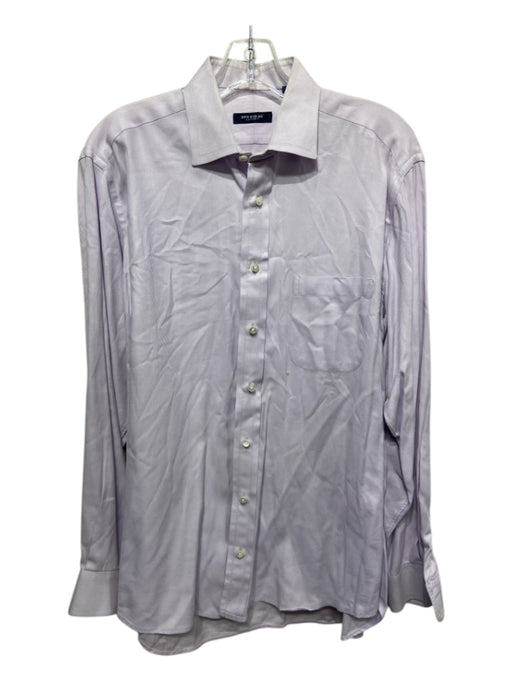 Burberry Size 15.5 Purple Cotton Solid Button Down Men's Long Sleeve Shirt 15.5