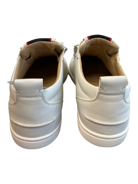 Christian Louboutin Shoe Size 39 White Leather Spike Detail Round Toe Shoes White / 39