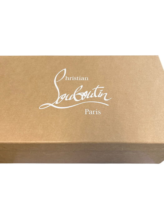 Christian Louboutin Shoe Size 39 White Leather Spike Detail Round Toe Shoes White / 39