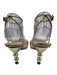 Betsy Johnson Shoe Size 7 Gold Metallic Pearl Heels STRAP ANKLE Sandal Heels Gold Metallic / 7