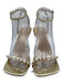 Betsy Johnson Shoe Size 7 Gold Metallic Pearl Heels STRAP ANKLE Sandal Heels Gold Metallic / 7