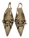 Mango Shoe Size 37 snake print Pointed Toe Sling back Bow Heels snake print / 37