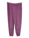 Suzie Kondi Size M Lilac Purple Cotton Elastic Waistband Terry Cloth Sweat Pants Lilac Purple / M