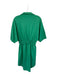 Emily McCarthy Size S Green Rayon Blend 3/4 Balloon Sleeve Elastic Waist Dress Green / S