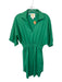 Emily McCarthy Size S Green Rayon Blend 3/4 Balloon Sleeve Elastic Waist Dress Green / S