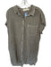 Cloth & Stone Size L Taupe Tencel Short Sleeve Button Down Dress Taupe / L