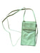 Hobo Green Leather Crossbody Zip Close Outer Pockets Bag Green / XS