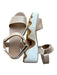 Sorel Shoe Size 8 Tan & White Leather Platform Velcro Sandals Tan & White / 8