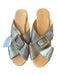 Chocolat Blu Shoe Size 8 Brown & Silver Leather Buckle Cork Platform Sandals Brown & Silver / 8