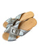 Chocolat Blu Shoe Size 8 Brown & Silver Leather Buckle Cork Platform Sandals Brown & Silver / 8