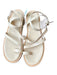 Cecelia New York Shoe Size 9 Cream & Tan Leather Wicker Platform Sandals Cream & Tan / 9