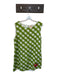 Elizabeth James the Label Size M Green & White Cotton Sleeveless Checkered Dress Green & White / M