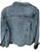 The Cove Size L Denim Cotton Light Wash Button Up Pockets Jacket Denim / L
