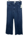 Frame Size 30 Dark Wash Cotton High Rise Wide Leg Zip Fly Jeans Dark Wash / 30