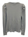 Veronica Beard Size S Light Blue Cotton Blend V Neck Quarter Button Top Light Blue / S