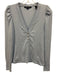 Veronica Beard Size S Light Blue Cotton Blend V Neck Quarter Button Top Light Blue / S