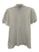 Tuckernuck Size M White Cotton Quarter Button Collared short sleeve Top White / M