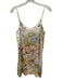 Wrap Up by VP Size S White, Green, Pink Polyester Floral Abstract Dress White, Green, Pink / S