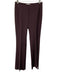 Santorelli Size 42 Plum Purple Virgin Wool Straight Leg Trouser Pants Plum Purple / 42