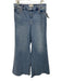 Frame Size 31 Light Wash Cotton Denim High Waist Wide Leg Jeans Light Wash / 31