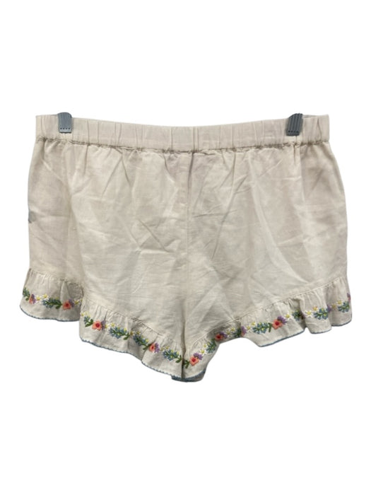 Show Me Your Mumu Size L White, Pink, Blue Cotton Ruffle Detail Short Set White, Pink, Blue / L