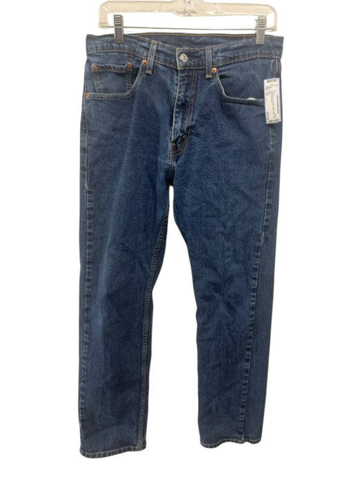 Levis Size 32 Dark Wash Cotton Blend Solid Jean Men's Pants Dark Wash / 32