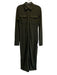 Banana Republic Size S Tall Olive Green Lyocell & Modal Long Sleeve Collar Dress Olive Green / S Tall