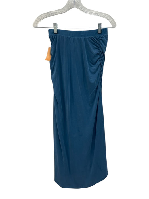 By Anthropologie Size XS Blue Modal Blend Tank top Button Detail Skirt Set Blue / XS