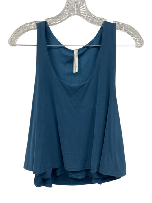By Anthropologie Size XS Blue Modal Blend Tank top Button Detail Skirt Set Blue / XS